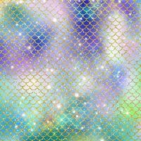 Mermaid scale pattern gold with sparkle gradient color background photo