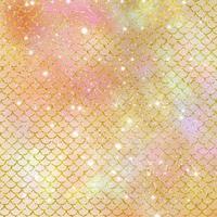 Mermaid scale pattern gold with sparkle gradient color background photo