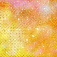Mermaid scale pattern gold with sparkle gradient color background photo
