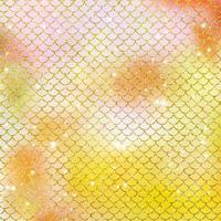 Mermaid scale pattern gold with sparkle gradient color background photo