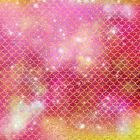 Mermaid scale pattern gold with sparkle gradient color background photo