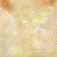 Mermaid scale pattern gold with sparkle gradient color background photo
