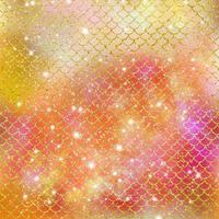 Mermaid scale pattern gold with sparkle gradient color background photo