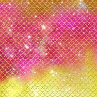 Mermaid scale pattern gold with sparkle gradient color background photo
