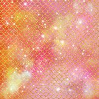 Mermaid scale pattern gold with sparkle gradient color background photo