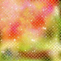 Mermaid scale pattern gold with sparkle gradient color background photo
