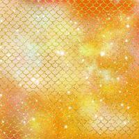 Mermaid scale pattern gold with sparkle gradient color background photo