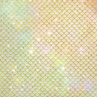 Mermaid scale pattern gold with sparkle gradient color background photo