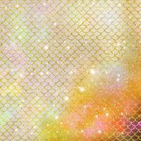 Mermaid scale pattern gold with sparkle gradient color background photo