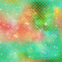 Mermaid scale pattern gold with sparkle gradient color background photo