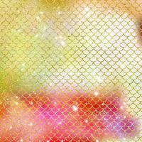 Mermaid scale pattern gold with sparkle gradient color background photo