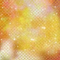 Mermaid scale pattern gold with sparkle gradient color background photo