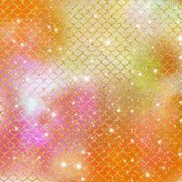 Mermaid scale pattern gold with sparkle gradient color background photo