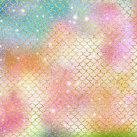 Mermaid scale pattern gold with sparkle gradient color background photo