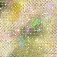 Mermaid scale pattern gold with sparkle gradient color background photo