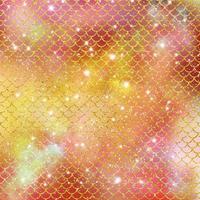 Mermaid scale pattern gold with sparkle gradient color background photo