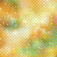 Mermaid scale pattern gold with sparkle gradient color background photo