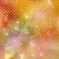 Mermaid scale pattern gold with sparkle gradient color background photo