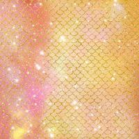 Mermaid scale pattern gold with sparkle gradient color background photo