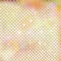 Mermaid scale pattern gold with sparkle gradient color background photo