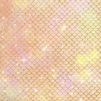 Mermaid scale pattern gold with sparkle gradient color background photo