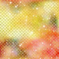 Mermaid scale pattern gold with sparkle gradient color background photo