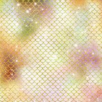 Mermaid scale pattern gold with sparkle gradient color background photo