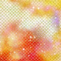 Mermaid scale pattern gold with sparkle gradient color background photo