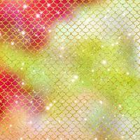 Mermaid scale pattern gold with sparkle gradient color background photo