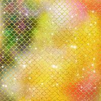 Mermaid scale pattern gold with sparkle gradient color background photo