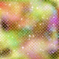 Mermaid scale pattern gold with sparkle gradient color background photo