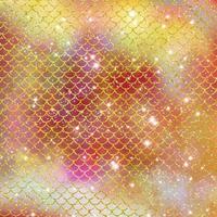 Mermaid scale pattern gold with sparkle gradient color background photo