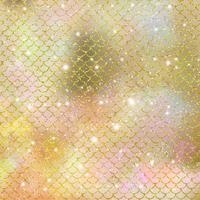 Mermaid scale pattern gold with sparkle gradient color background photo