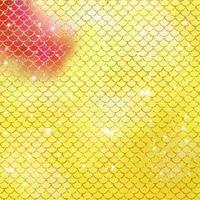 Mermaid scale pattern gold with sparkle gradient color background photo