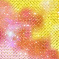 Mermaid scale pattern gold with sparkle gradient color background photo