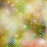 Mermaid scale pattern gold with sparkle gradient color background photo