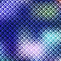 Mermaid scales pattern with gradient blue color photo