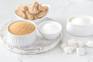 Different kinds of sugar photo