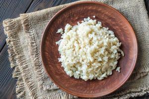 Portion of risotto photo