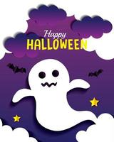 Halloween ghost cartoon vector design