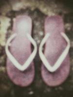 Defocused abstract of sandal photo