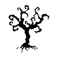 dry tree icon on white background vector