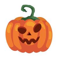 halloween pumpkin icon, in white background vector