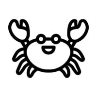 Crab Icon Design vector