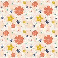 Beautiful Flower Seamless Pattern vector