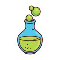 halloween, potion magic icon in white background vector