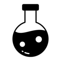 Chemical flask icon science research new modern design vector