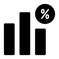 icono de vector de aumento de ventas aislado sobre fondo blanco