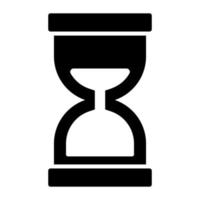Vector icon of hourglass in trendy style