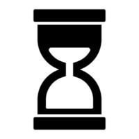 Vector icon of hourglass in trendy style